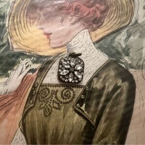 Antique Rhinestone Pendant